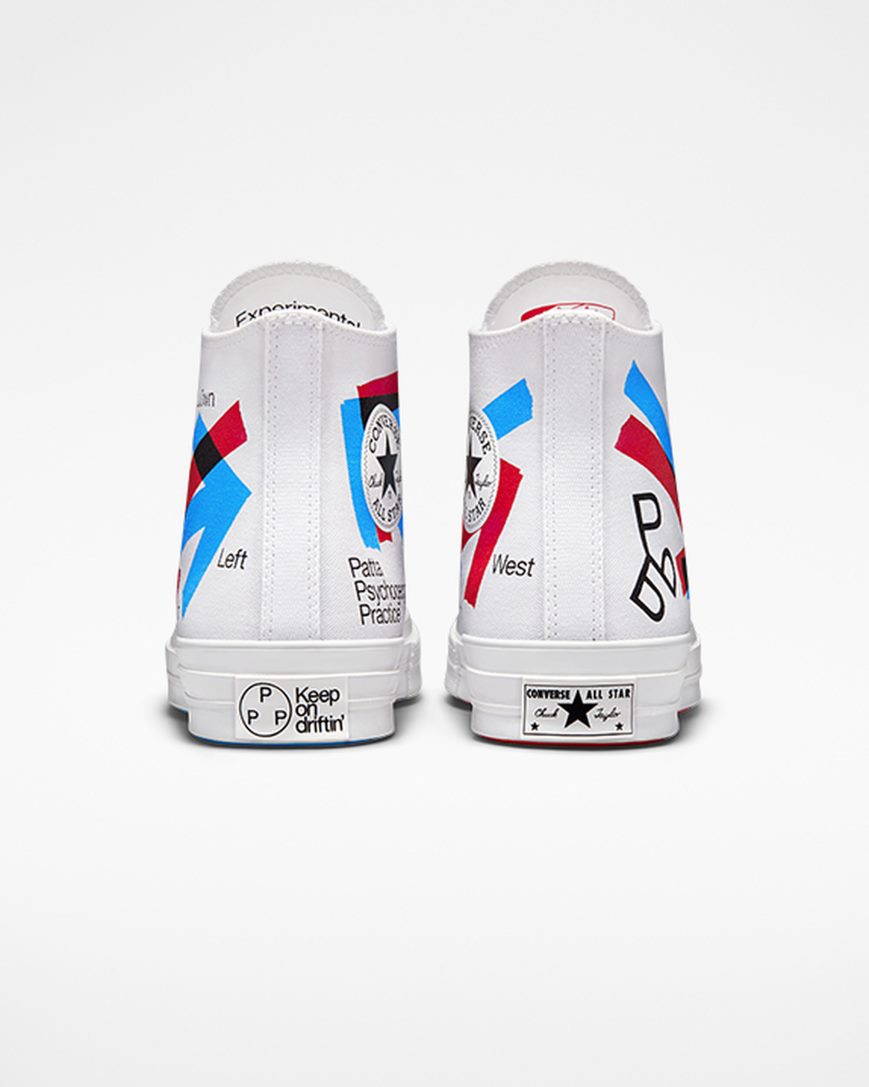 Women's Converse x Patta x Experimental Jetset Chuck 70 High Top Shoes White / Red / Blue | AU 39816V